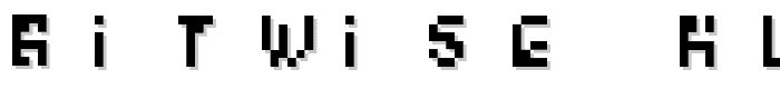 Bitwise Alpha font